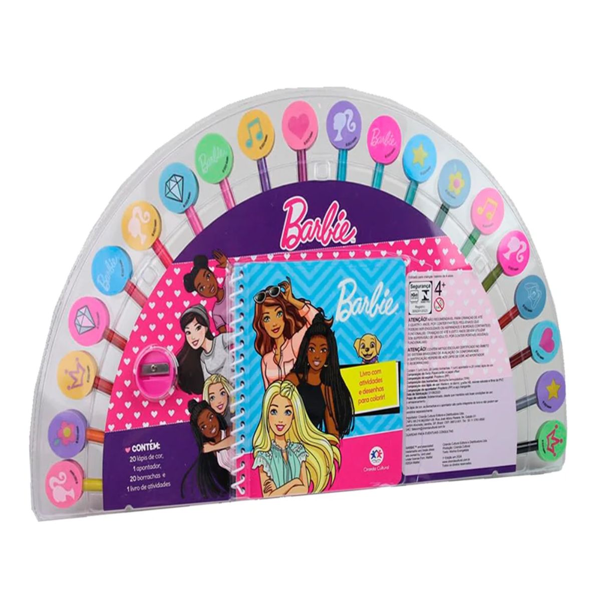 Kit Livro De Colorir E Atividades Borrachas Divertidas Barbie - Ciranda Cultural Kit Livro De Colorir E Atividades Borrachas Divertidas Barbie - Ciranda Cultural